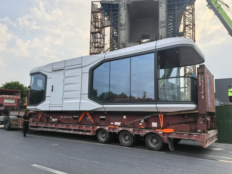 3 image of a capsule house with a securely fastened bottom 1